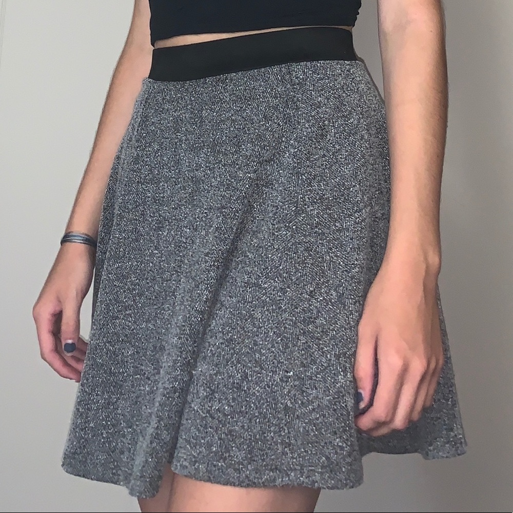 Grey H&M Skater Skirt